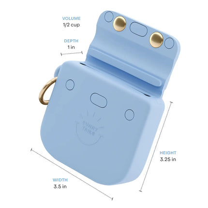 Sunny Tails Treat Pouch Malibu Blue