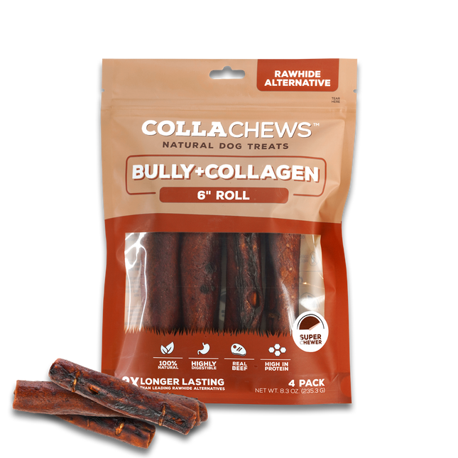 Collachews Bully + Collagen 6" Rolls