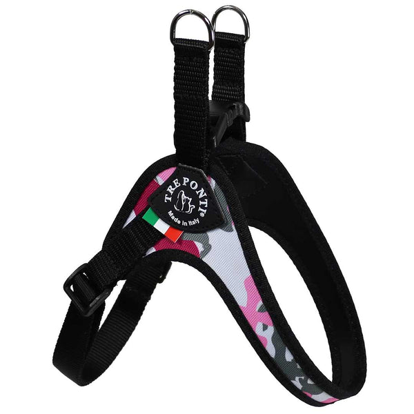 Tre Ponti Adjustable Belly Harness Pink Camo