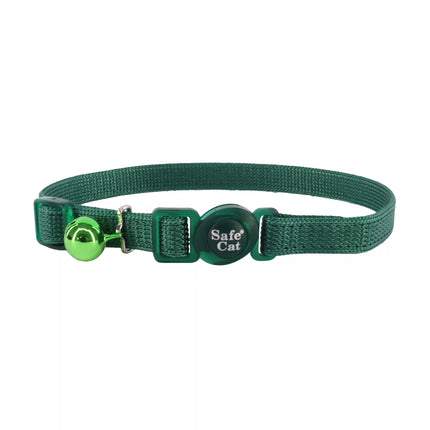 Coastal Breakaway Cat Collar Dark Green