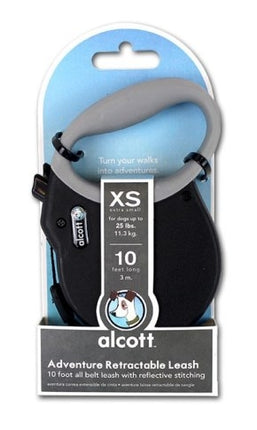Alcott Adventure Retractable Leash in Black