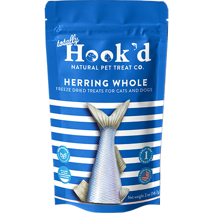 Totally Hook'd Herring Whole Freeze Dried Treats 2oz