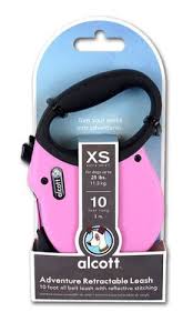 Alcott Adventure Retractable Leash in Pink