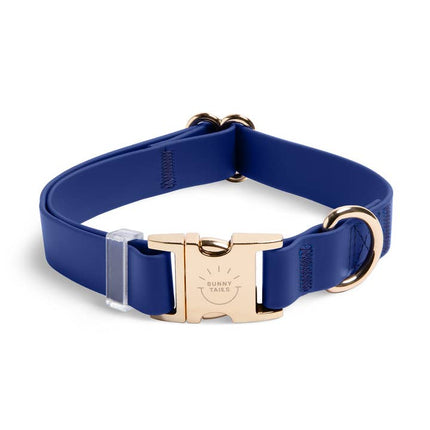 Sunny Tails - Signature Navy Waterproof Dog Collar