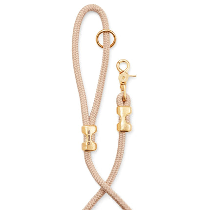 The Foggy Dog Marine Rope Leash - Flax