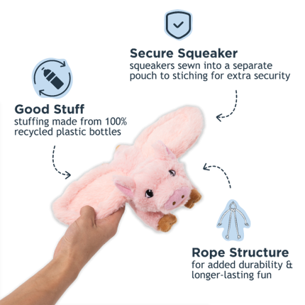 Tall Tails Fling & Fetch Flying Pig Dog Toy