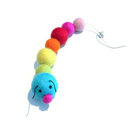 Friendsheep Wool Rainbow the cat caterpillar eco toy