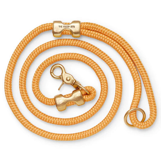 The Foggy Dog Marine Rope Leash - Goldenrod