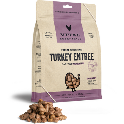 Vital Essentials Turkey Mini Nibs Cat 12oz