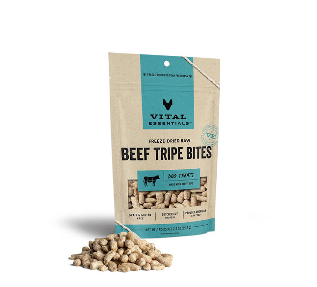 Vital Essentials - Freeze-dried Beef Tripe Bites 2.3oz