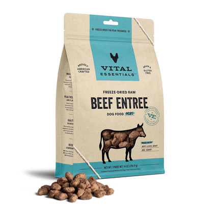 Vital Essentials Dog - Beef Entree Crunchy Mini Nibs 14oz