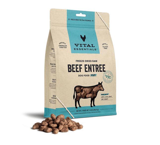 Vital Essentials Dog - Beef Entree Crunchy Mini Nibs 14oz