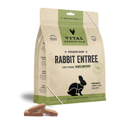 Vital Essentials Cat - Frozen Patties Rabbit Recipe 28oz