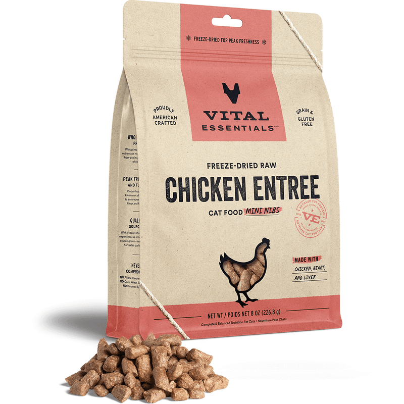 Vital Essentials Chicken Nibs Cat 12oz