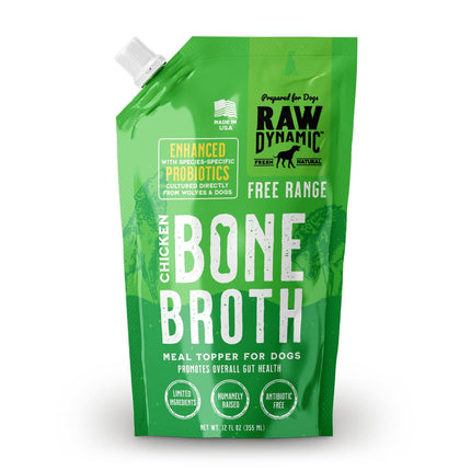 Raw Dynamic Dog Bone Broth Chicken 12oz