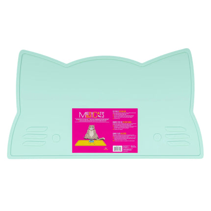 Messy Mutts - Silicone Non-Slip Cat Bowl Mat in Mint