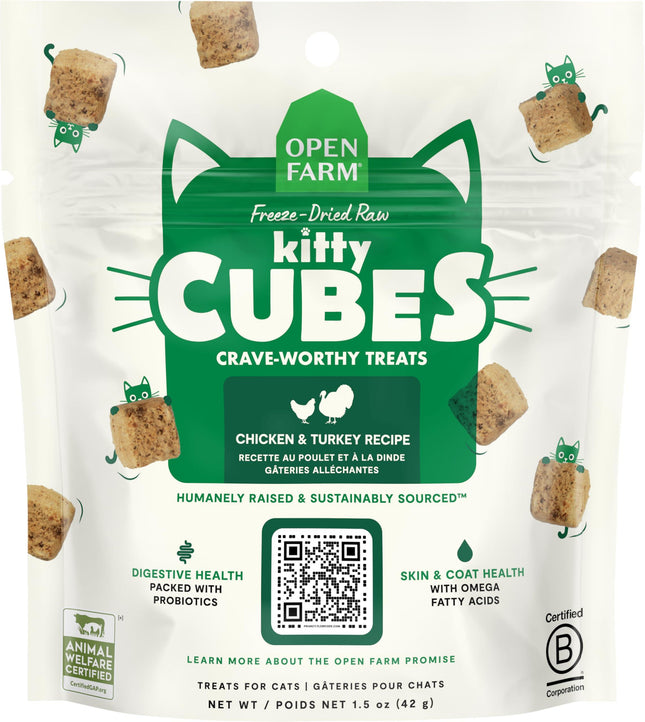 Open Farm Kitty Cubes Chicken & Turkey 1.5oz