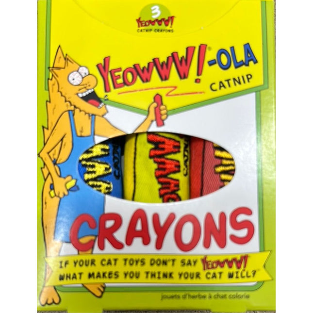 Yeowww Catnip Crayons toy 3 pack