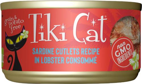 Tiki Cat Grill Sardine Cutlets in Lobster Consomme