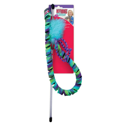 Kong Curlz Wand Teaser Cat Toy