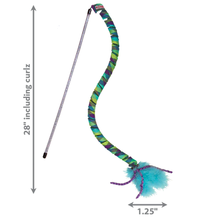 Kong Curlz Wand Teaser Cat Toy