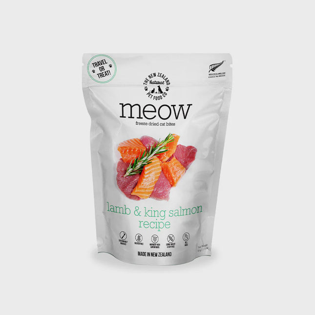NZ Meow - Freeze-dried Cat Bites Lamb & King Salmon Recipe