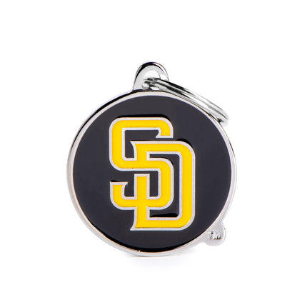 My Family MLB Padres pet ID tag