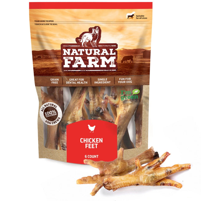 Natural Farm Chicken Feet 6pack