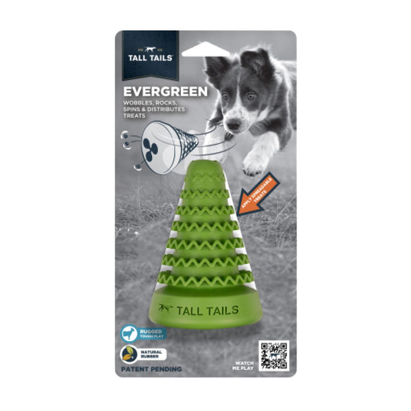 Tall Tails Evergreen Natural Rubber Evergreen Treat Toy
