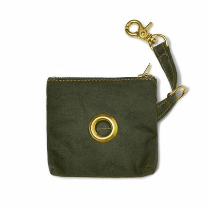 Found My Animal - Olive Cotton Canvas Poop Bag Pouch