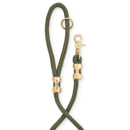 The Foggy Dog Marine Rope Leash - Olive