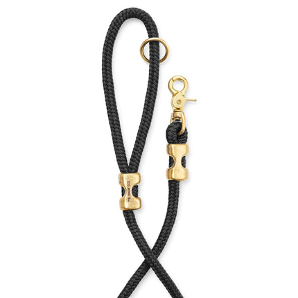 The Foggy Dog Marine Rope Leash - Onyx