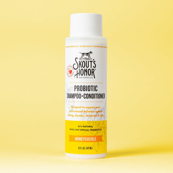 Skout's Honor Probiotic Shampoo + Conditioner - Honeysuckle