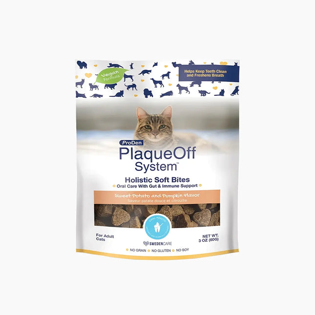 Plaque Off Oral Care with Gut and Immune Support Cat Treats - Sweet Potato and Pumpkin 3oz