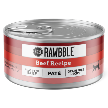 Rawbble® Wet Food for Cats – Beef Paté Recipe  2.75oz
