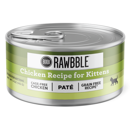 Rawbble® Wet Food for Cats – Chicken Paté for Kittens Recipe  2.75oz