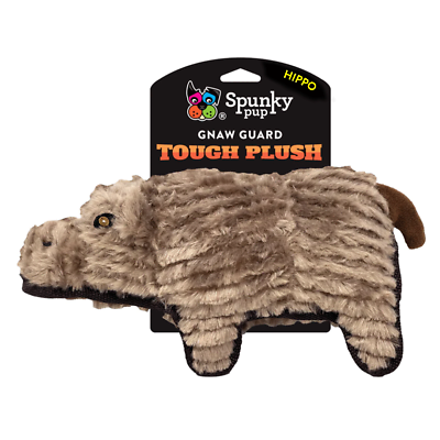 Spunky Pup Tough Plush -  Hippo