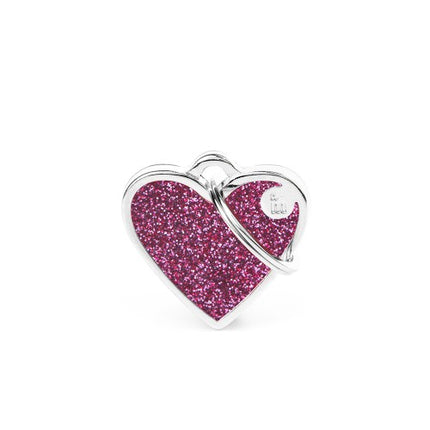 My Family Shine Heart Pink with Glitter