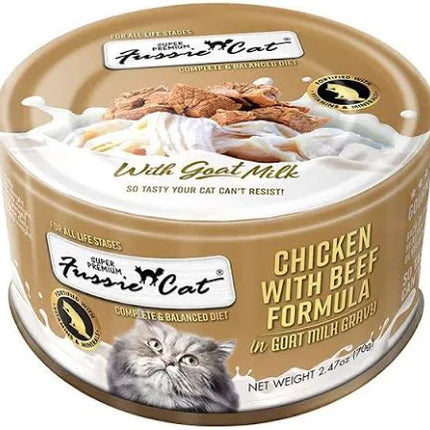 Fussie Cat Chicken with Beef in Goat Milk Gravy 2.47oz