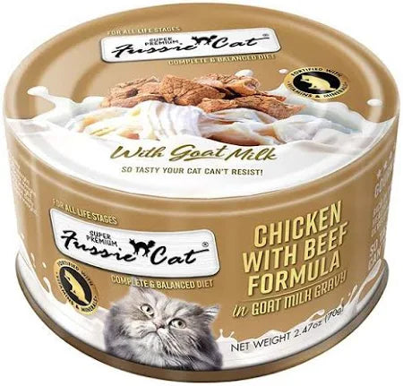 Fussie Cat Chicken with Beef in Goat Milk Gravy 2.47oz