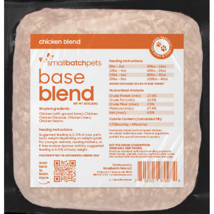 Smallbatch Frozen Base Blend Chicken 2lb