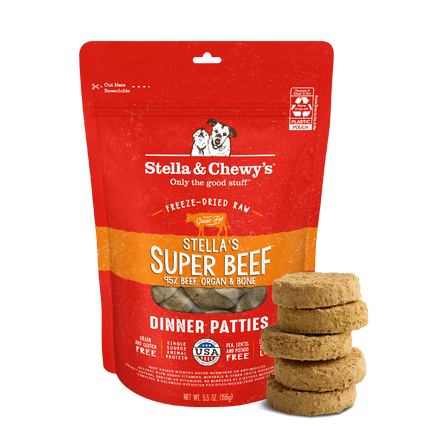 Stella and Chewy's Freeze-dried Beef Dinner Patties dog 5.5oz