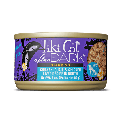 Tiki Cat After Dark - Chicken, Quail & Chicken Liver Shreds