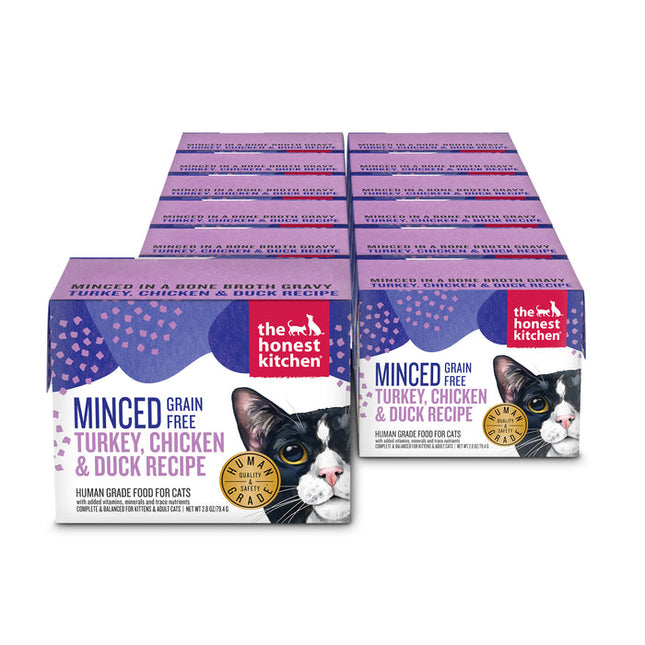 The Honest Kitchen - Minced Turkey, Chicken, & Duck Recipe 2.8oz