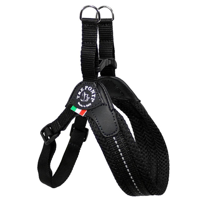 Tre Ponti Adjustable Belly Mess Harness - Black