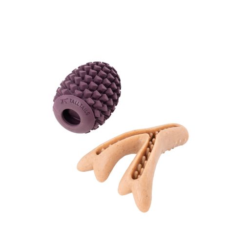 Tall Tails Enrichment Antler Pinecone combo toy