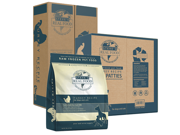 Steves Dog and Cat Patties Frozen Turkey