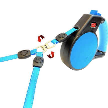 Wigzi Dual Dog Retractable Leash - For all dog sizes