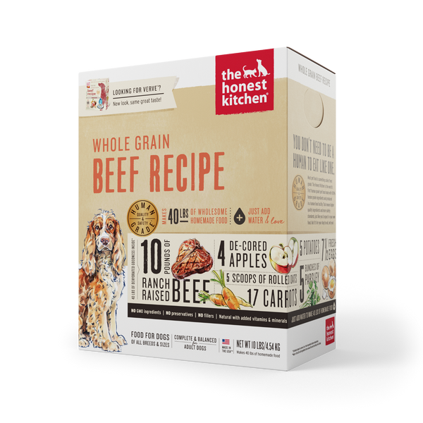 The Honest Kitchen: Whole Grain Dehydrated dog Food - Beef Recipe