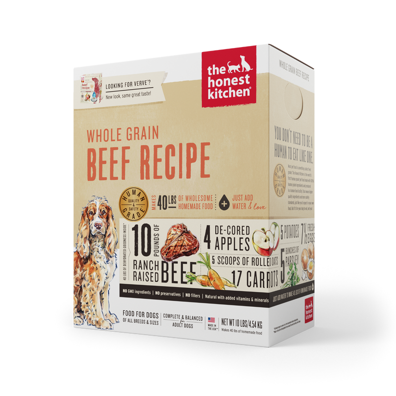 The Honest Kitchen: Whole Grain Dehydrated dog Food - Beef Recipe